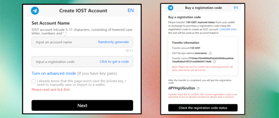 New User Guide: How To Register An IOST Mainnet Account | by IOST | Medium