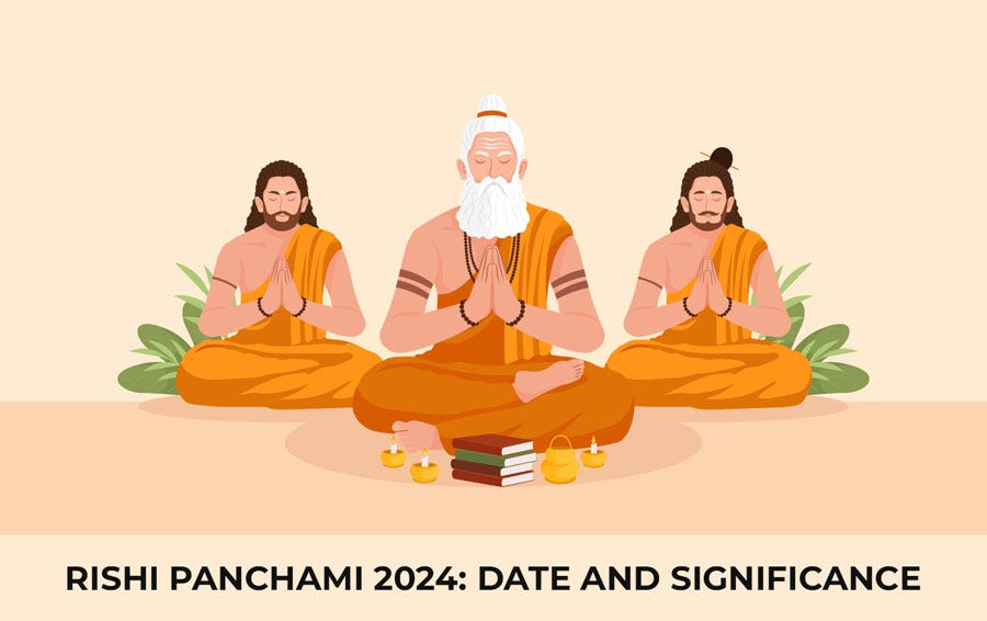 Rishi Panchami 2024. Rishi Panchami is also known as… by