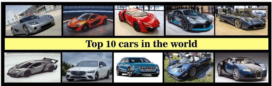 top 10 cars in the world. Here are ten highly rated cars that are… | by ...