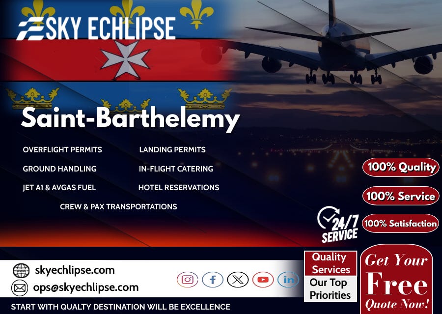 SaintBarthelemy Overflight Permit Requirements & Regulations by Sky