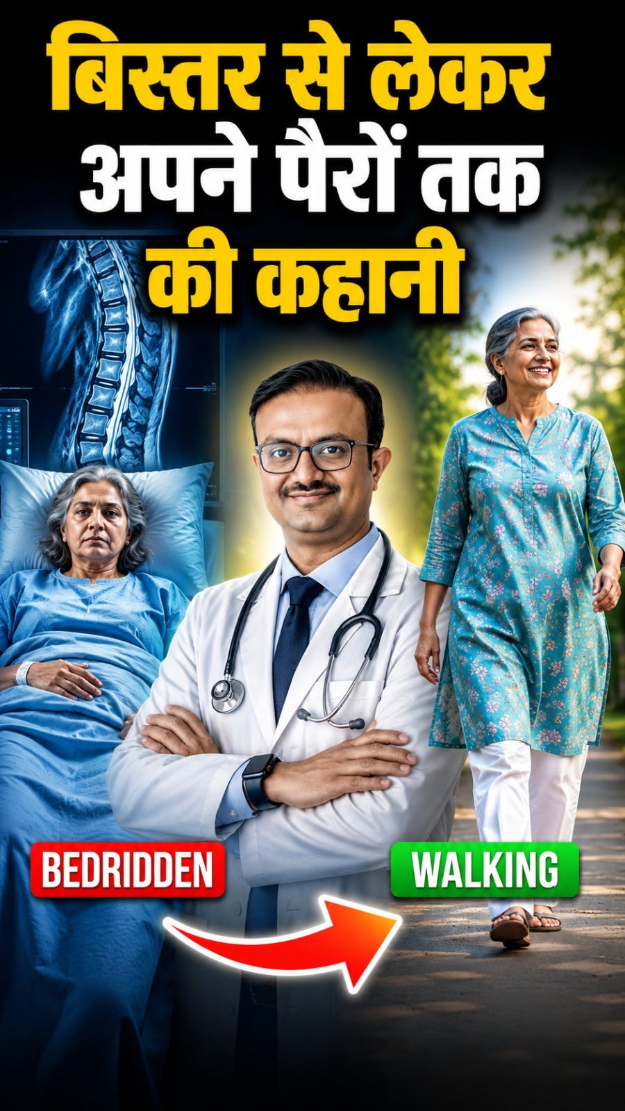 The Day She Walked Again — A Story of Spine, Surgery, and the Human Will to Heal