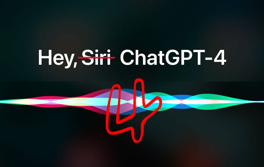 Siri ChatGPT 4 Update!. GPT-4 is here and you can use it on the…, by Eric  Singhartinger