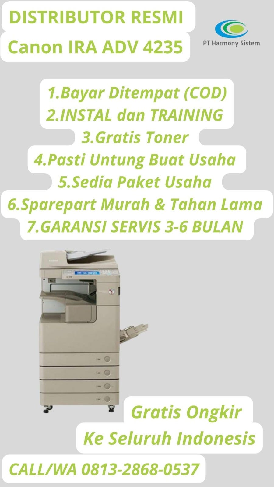Dealer Resmi Mesin Fotocopy Canon IRA ADV 4235 Biringkanaya Bakung
