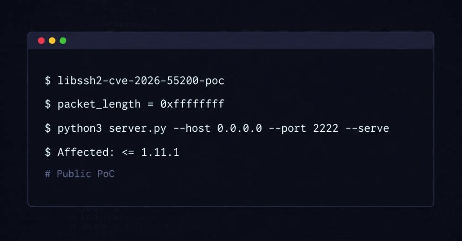 Public PoC Released for Critical libssh2 Flaw That Could Enable Remote Code Execution on SSH…