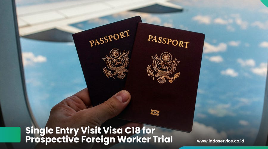 Single Entry Visit Visa C18 for Prospective Foreign Worker Trial
