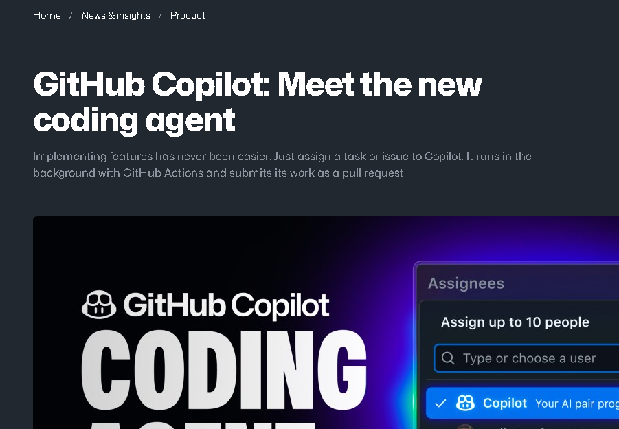 Figure 3. Proof of operating detail: The cited source, Copilot coding agent, gives the article the implementation surface teams must design around. Source: GitHub