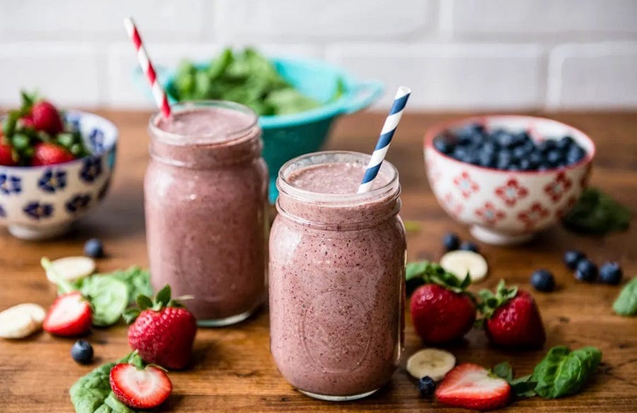 BLUEBERRY SPINACH SMOOTHIE. Smoothies are the ideal cheap food… by