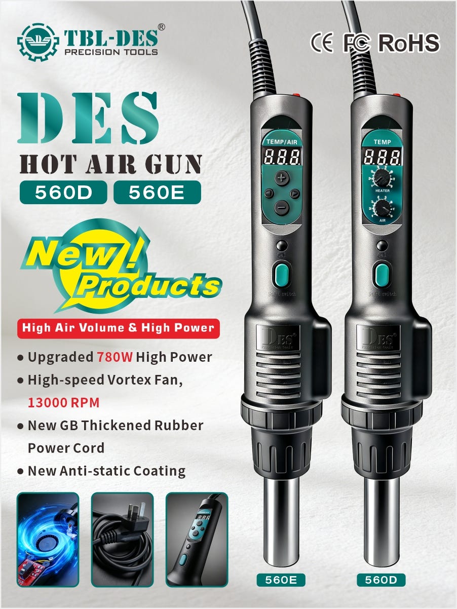 Digital Constant Temperature Hot Air Gun Selection Guide