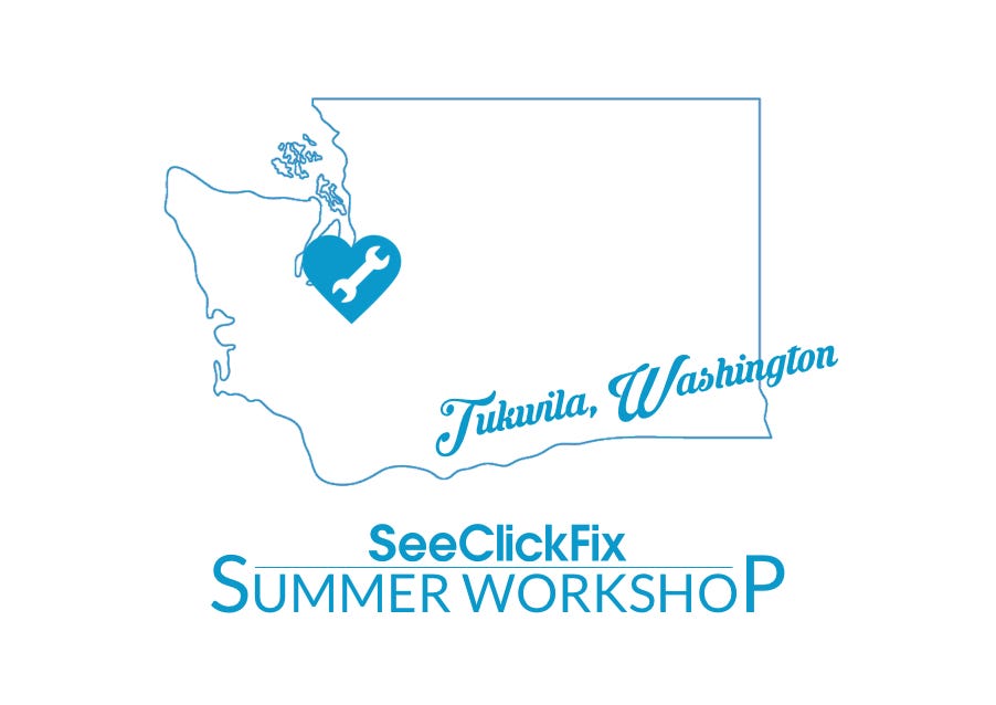 Check out the Agenda for the SeeClickFix Summer Workshop! | by Cari ...