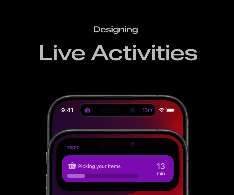 Designing Live Activities for a quick-commerce app — Zepto