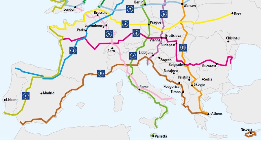 Eurovelo — the European cycle network | by Ned Dervenkov | Balkans  Everywhere | Medium