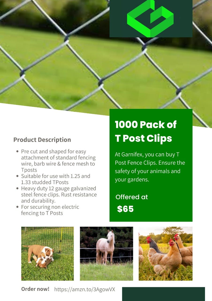 Buy T Post Clips Bulk — Garnifex Garnifex Medium