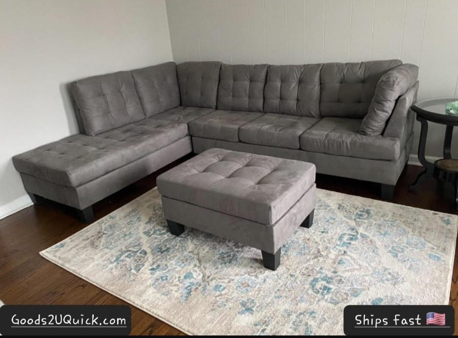 Invest in a living room staple with convenient sectional sofa couch