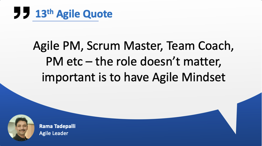 Agile PM, Scrum Master, Team Coach, PM etc — the role doesn’t matter