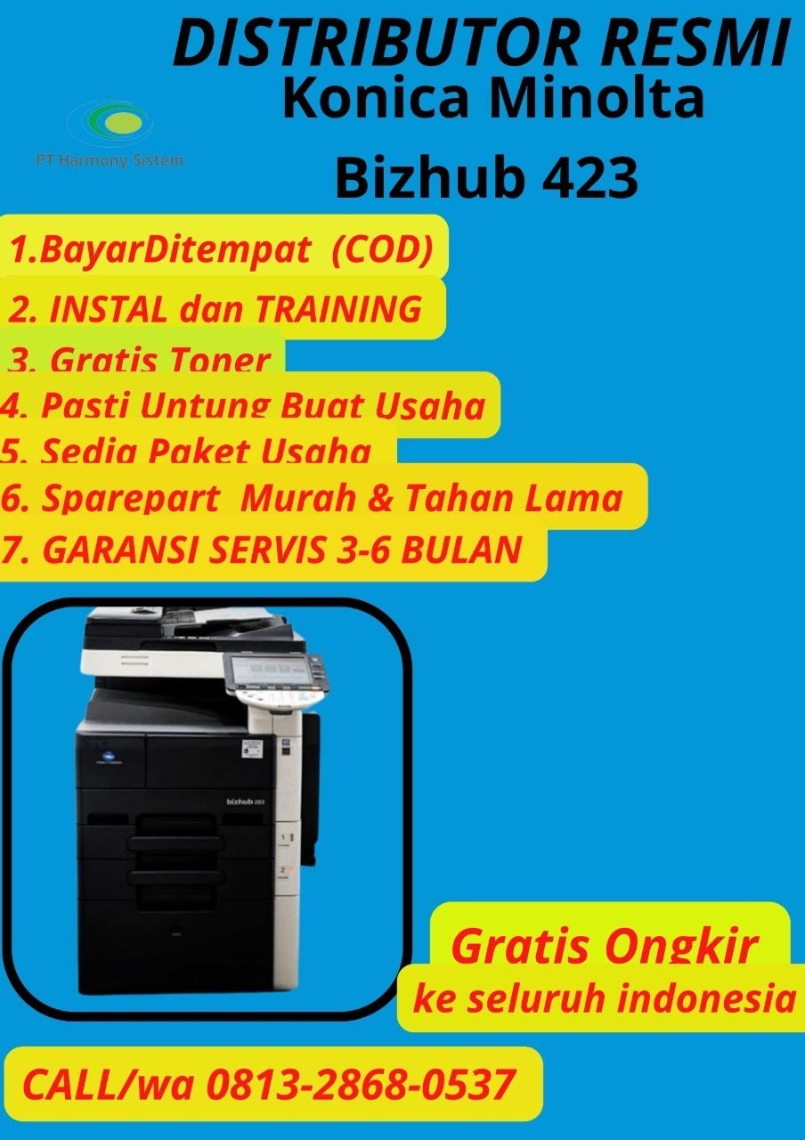 Distributor Resmi Mesin Fotocopy Konica Minolta 423 Biringkanaya Berua ...