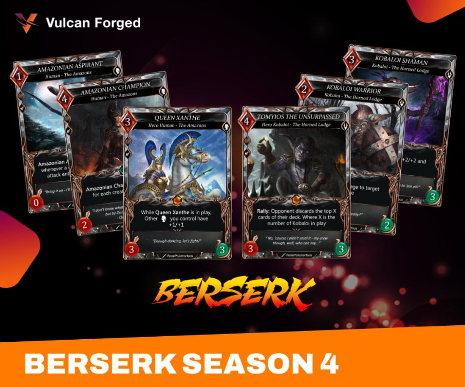 Vulcan Berserk Card Game — A Guide to Season 4 Winds of War by The Crypto Professor