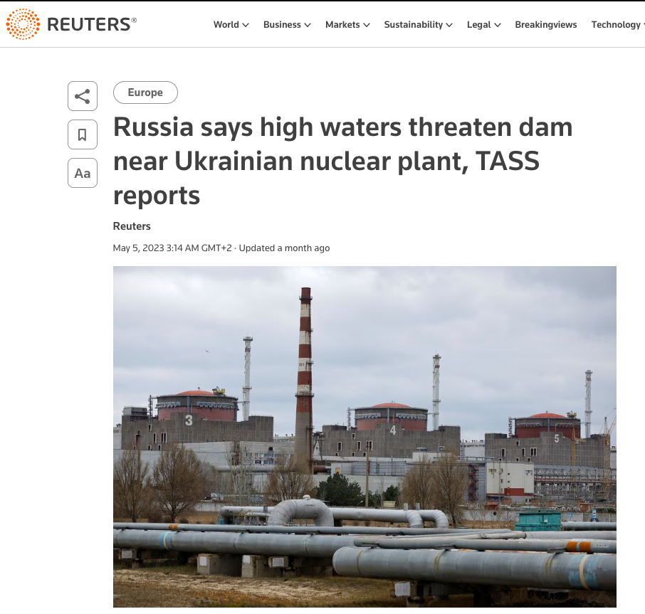 Russians Began Warning complaining About The High Levels In May By 