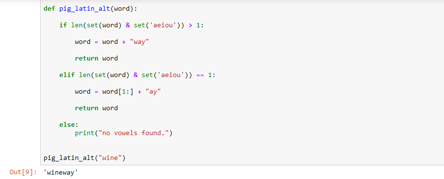 Python Workout — Comparing sets. The following exercise lets you do set ...