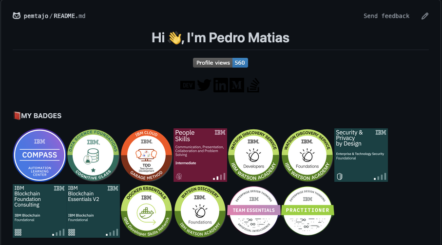 I created a great badges repository for the new github README.md profile  page - DEV Community