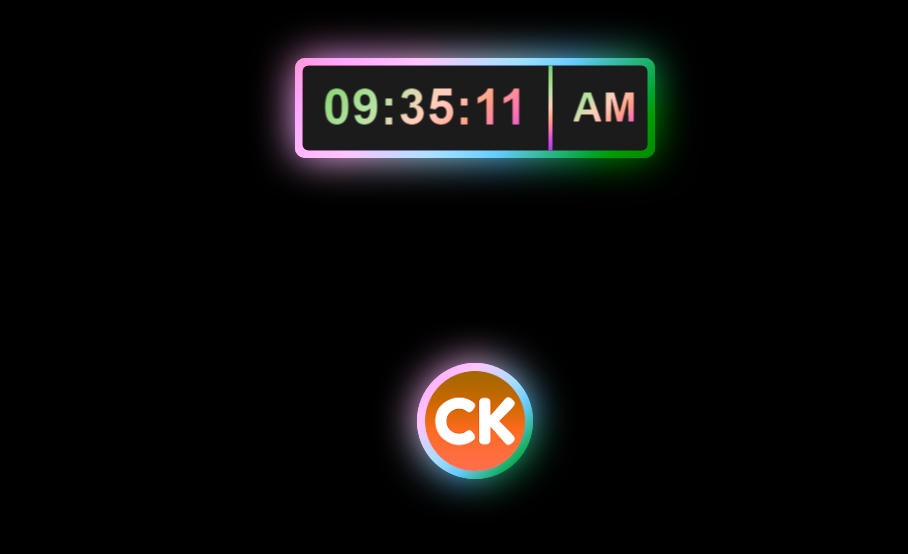 How to Make a Digital Clock With Glowing Effects CodingKing Medium