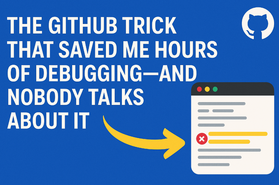 The GitHub Trick That Saved Me Hours of Debugging — And Nobody Talks ...