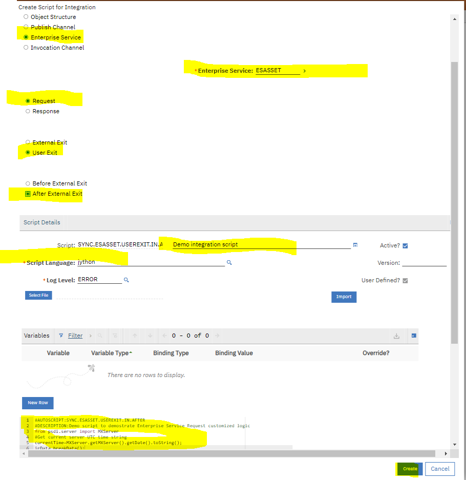 Customized Inbound Message Processing Logic for Maximo Enterprise ...