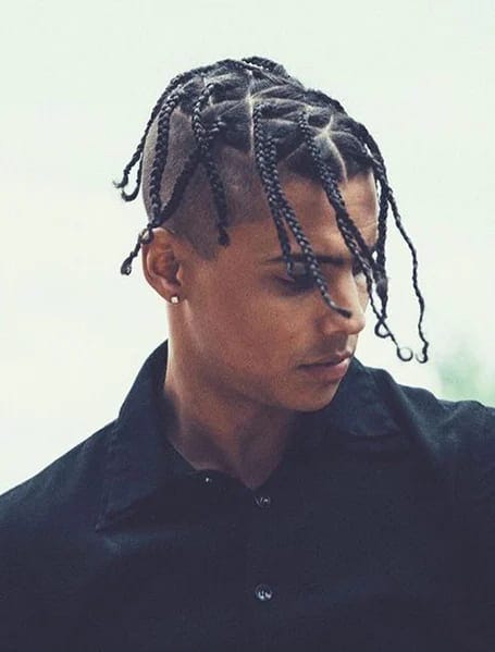 Triangle box braids men discount