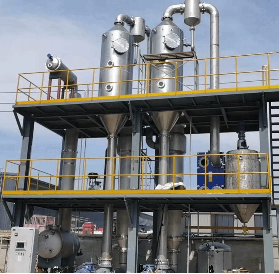 Falling film evaporators