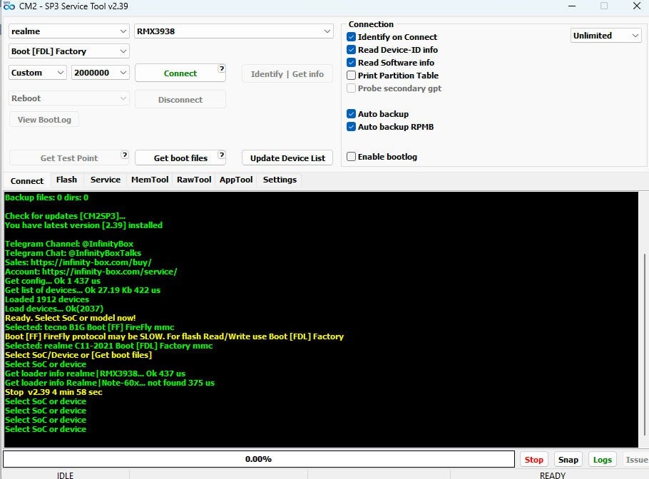 Infinity CM2SP3 v2.39 New Update For SPD Devices