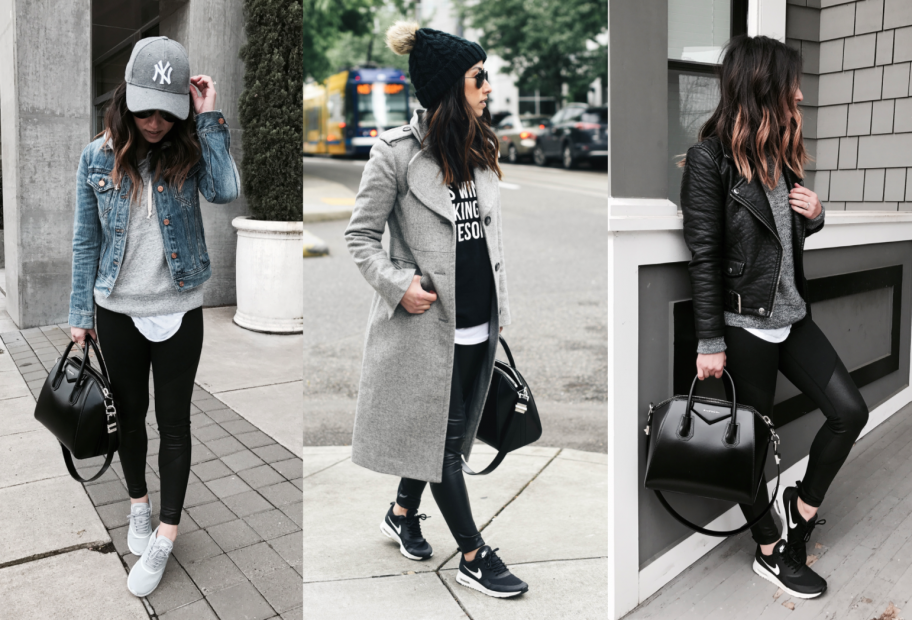 Athleisure: Sport outfit.  Revolutionary trend girls