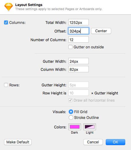 How to set up Sketch layout and grid settings to boost productivity