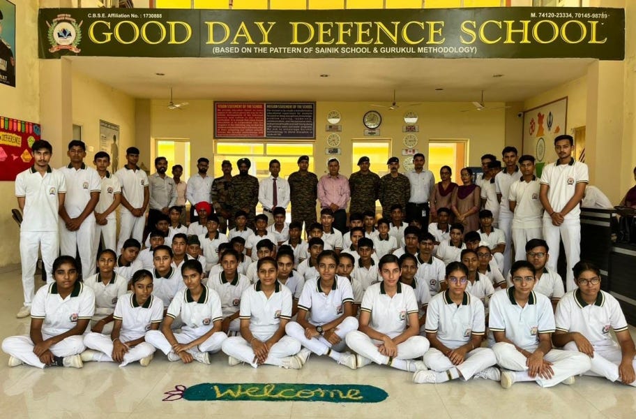 Physical Training & Personality Development in Defence Schools
