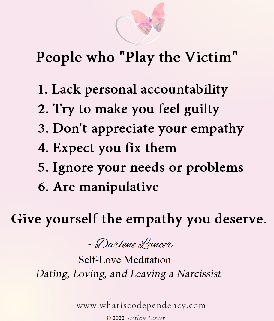 playing the victim quotes