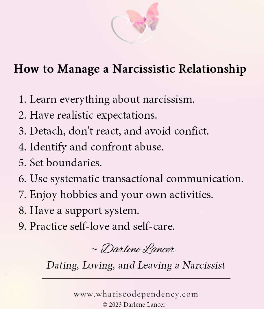 Managing a Narcissistic Relationship | by Darlene Lancer | Narcissism ...