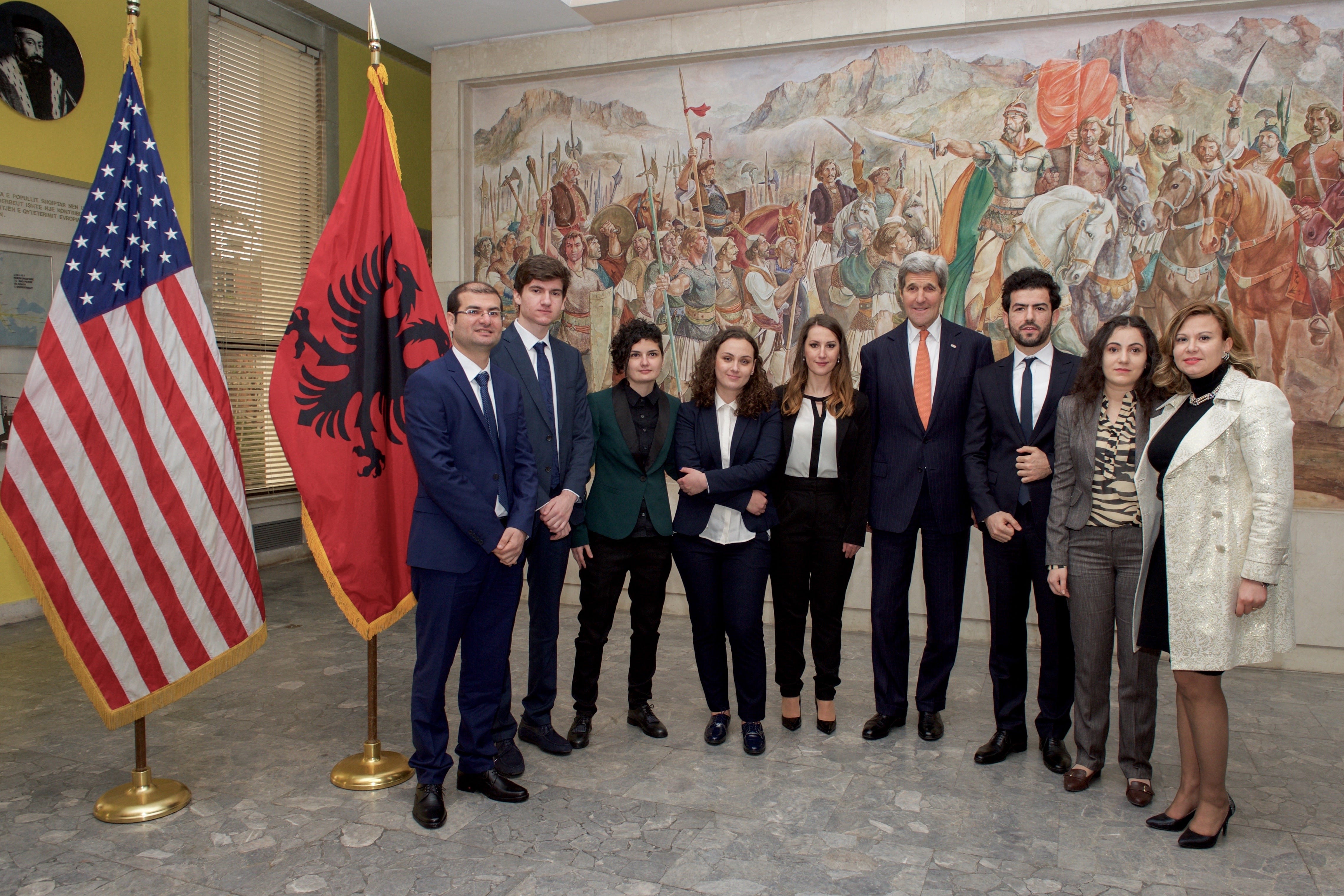 Secretary of State John Kerry Visits Tirana, Albania