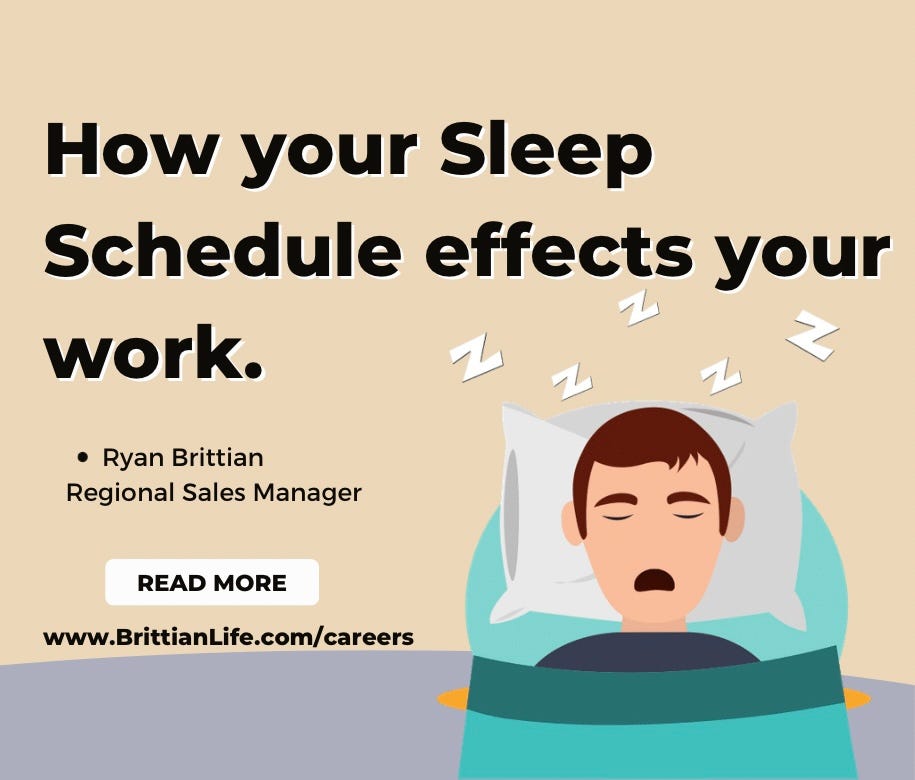 How your Sleep Schedule effects your work. by Ryan Brittian Medium
