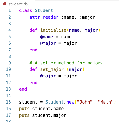 Changing Ruby Setter & Getter Methods to attr_accessor | by Linda Ramos |  Medium