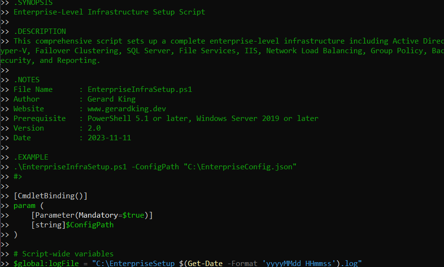Enterprise-Level Infrastructure Setup Script | by Aardvark Infinity ...