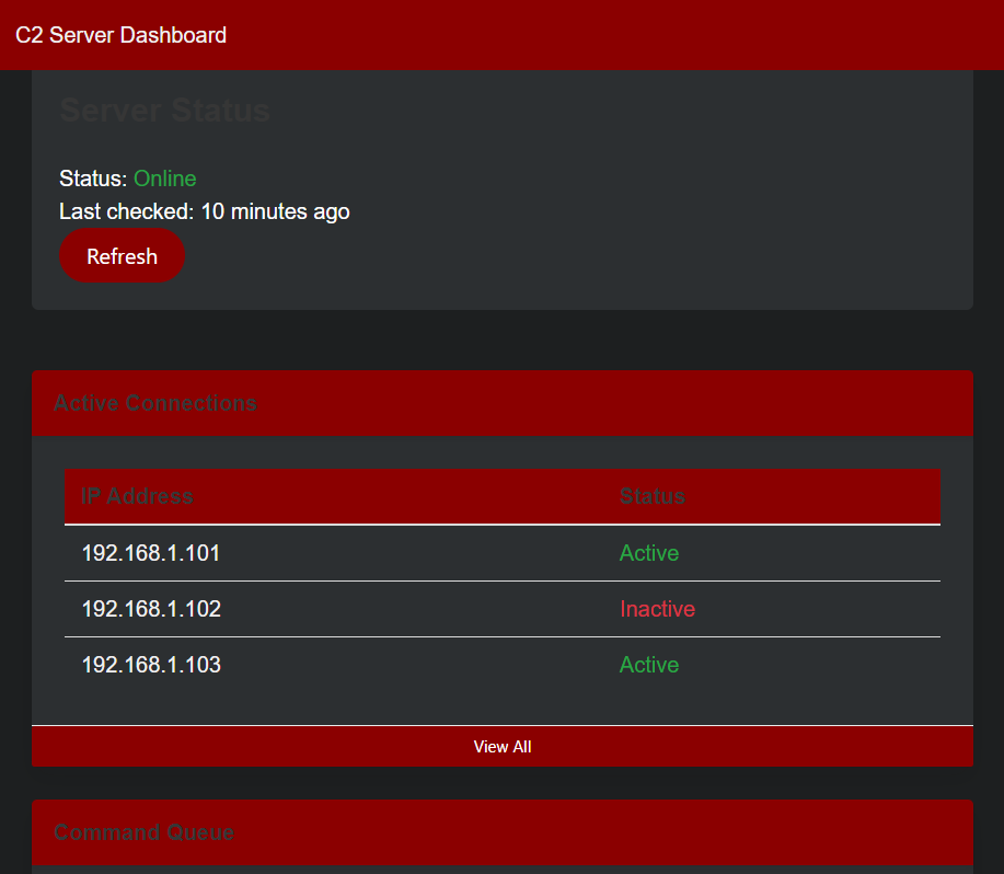 C2 Server Dashboard. Below is a production-ready C2 (Command… | by ...