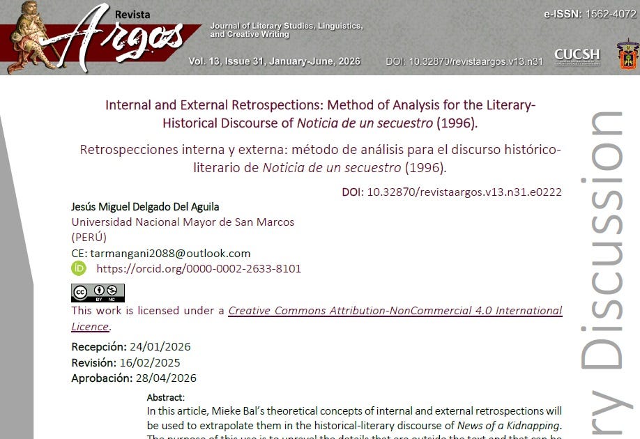 Internal and External Retrospections: Method of Analysis for the Literary-Historical Discourse of…