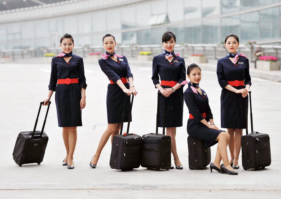 Why are flight attendants required to wear short skirt stockings to work by Stephen LEE Medium