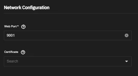 Keeping Nextcloud at the default port: 9001.