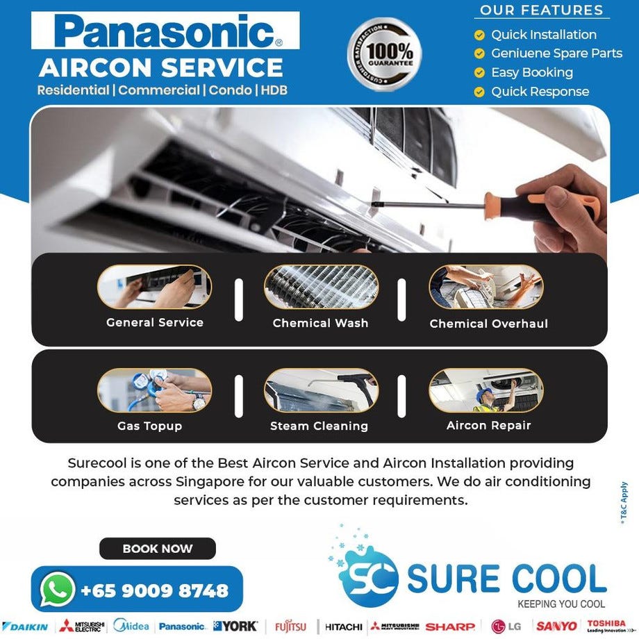 Panasonic Aircon Service Price Singapore by Fitok Aug, 2023 Medium