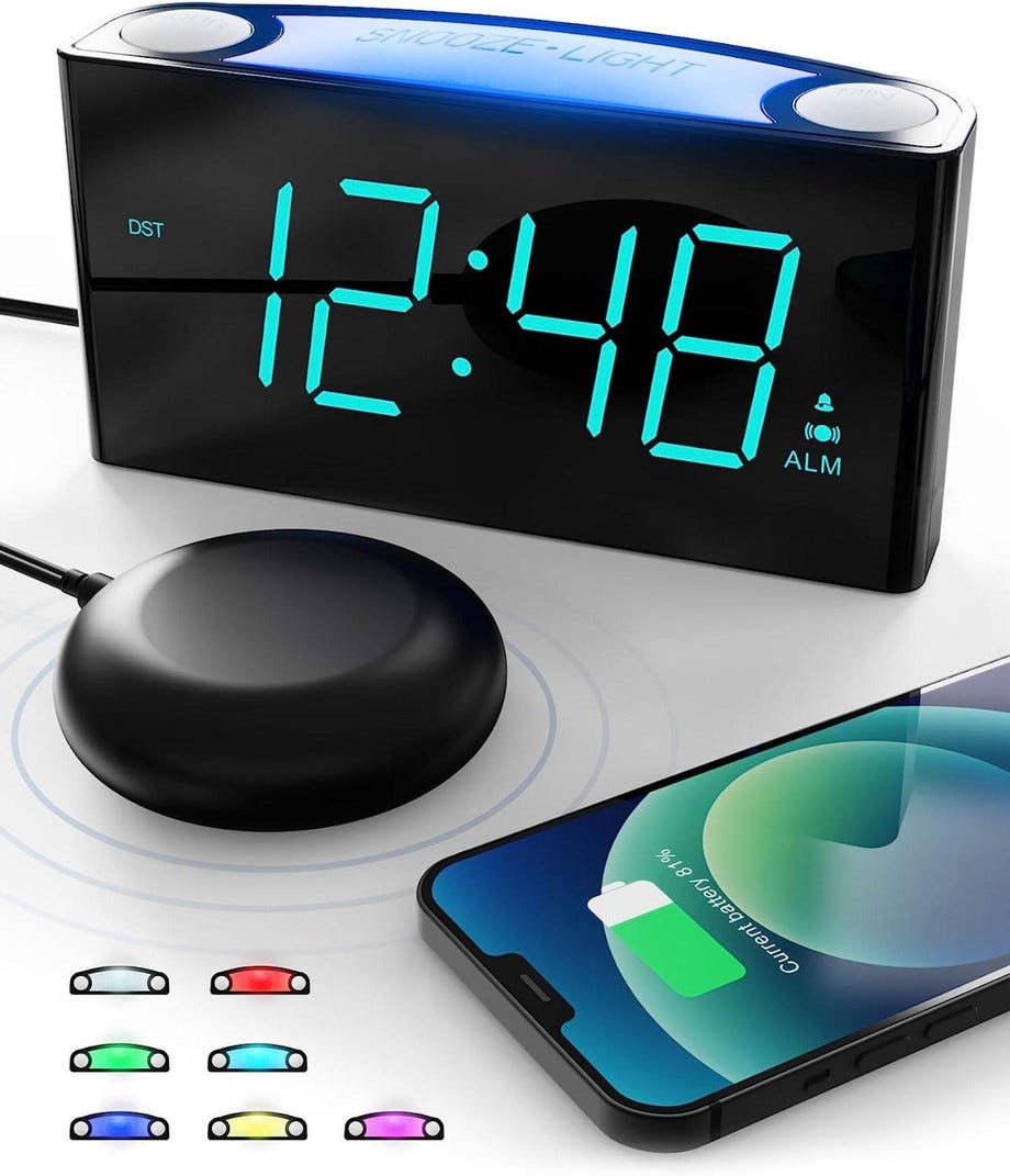 The Ultimate Super Loud Alarm Clock with Bed Shaker for the Deaf | by ...