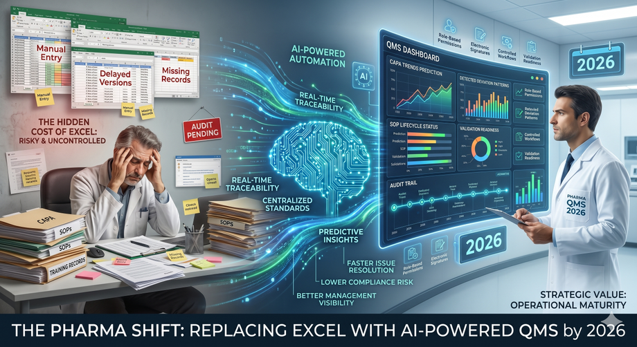 Why Pharma Companies Are Replacing Excel with AI-Powered QMS in 2026