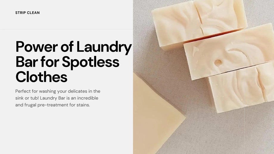 The Classic Charm and Modern Appeal of Laundry Soap Bars by Strip