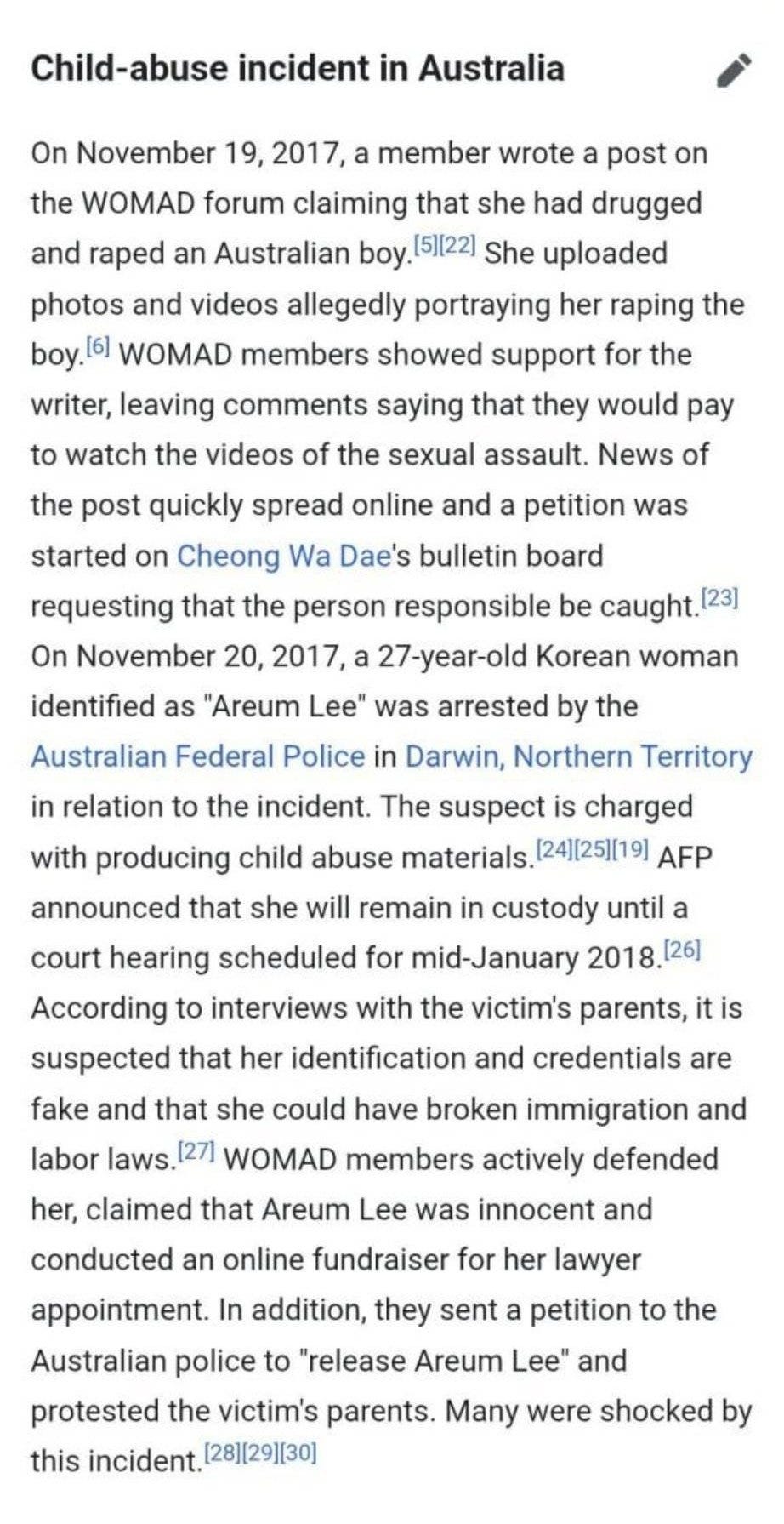 Make it make sense. Collective shout allegedly harbors pedophiles.