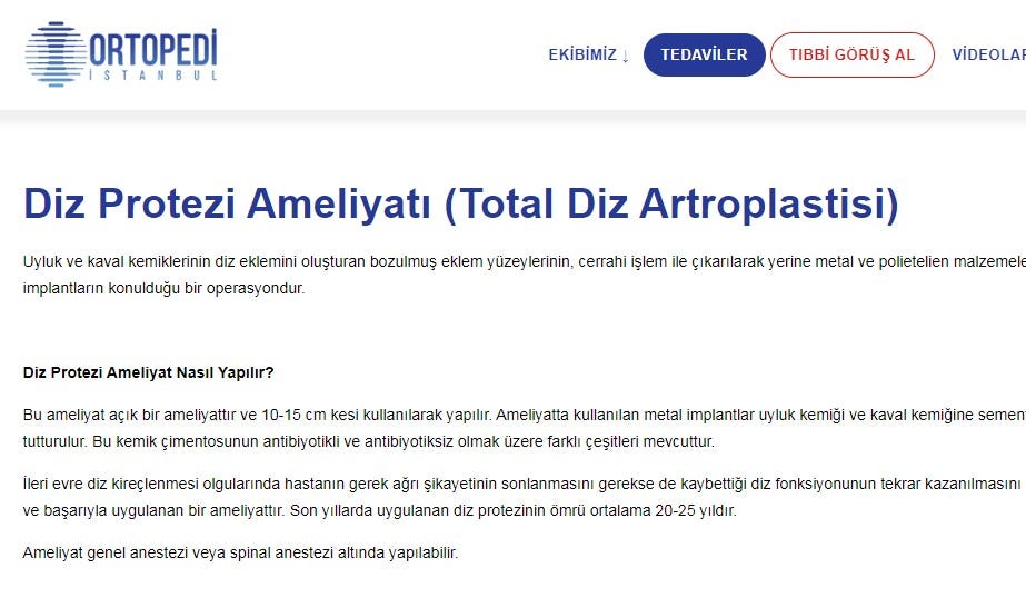 Diz Protezi