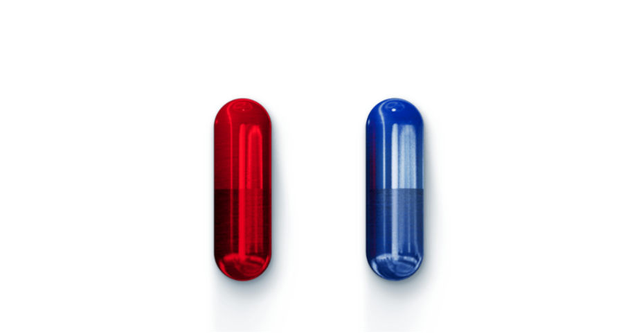 Redaktør omfattende Udelade Blue pill or red pill: which do you choose? | by BRAND MINDS | Medium