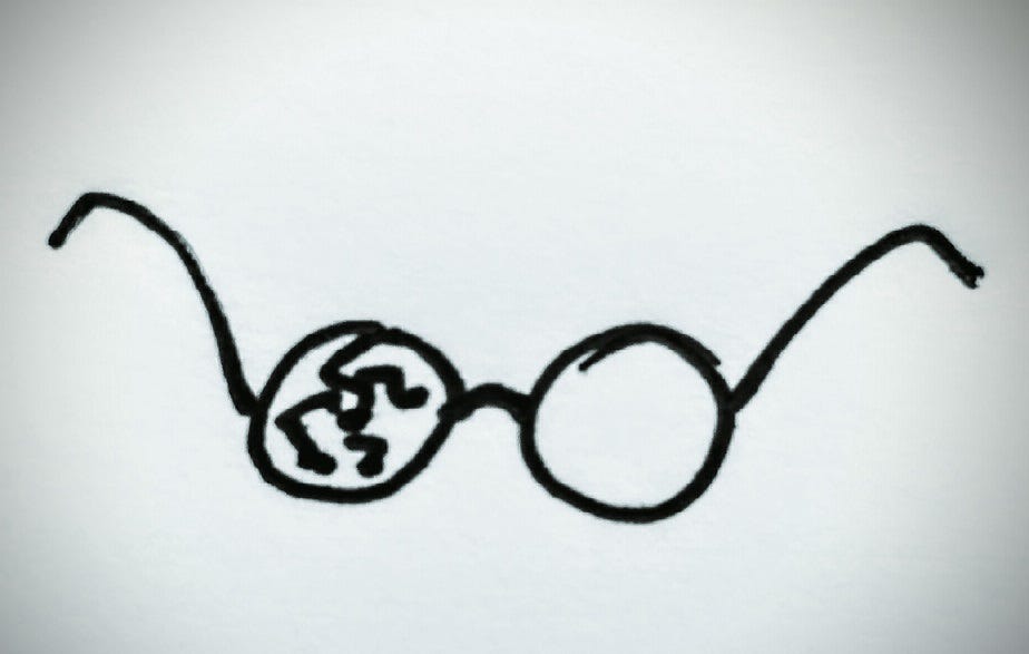 Piggy’s glasses. After the Second World War, Winston… by Philip Allin